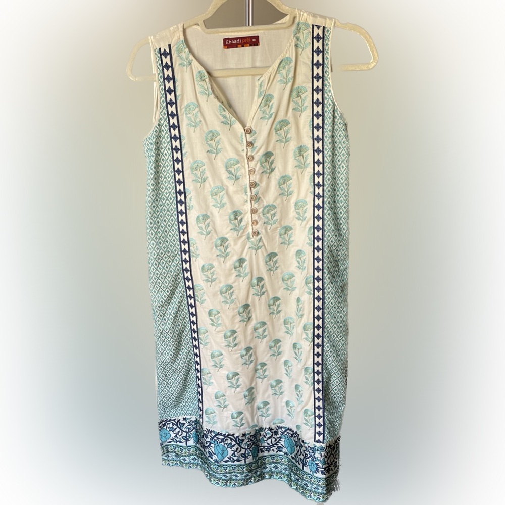 Indian Long Kurta Top with Elegant Real Embroidery Designer Ethnic in Cotton